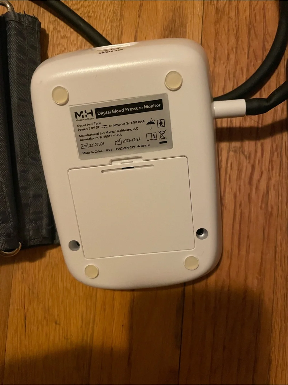 White Digital Blood Pressure Monitor - Upper Arm
